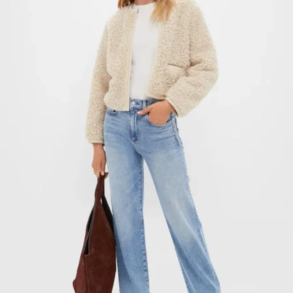 Tuckernuck Hyacinth House Cream Sherpa Cameron Jacket Size Small - Picture 2 of 8